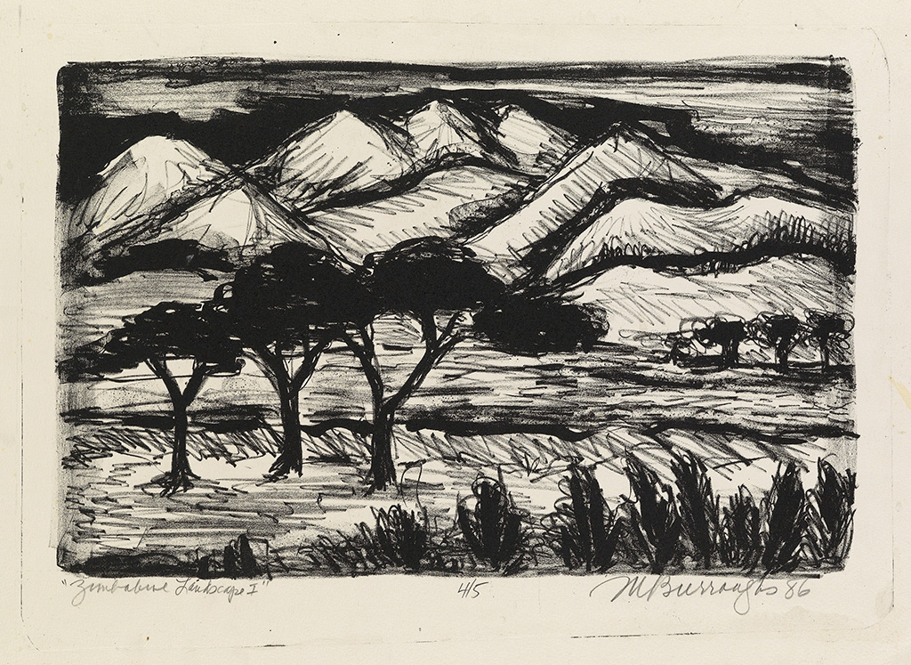 Taylor-Burroughs, Margaret (1917-2010) Zimbabwe Landscape I.